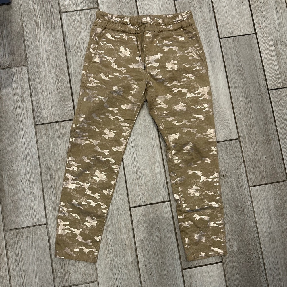 ✨🌟 Bevy Flog Gold Shiny Camo Women's Joggers ✨🌟